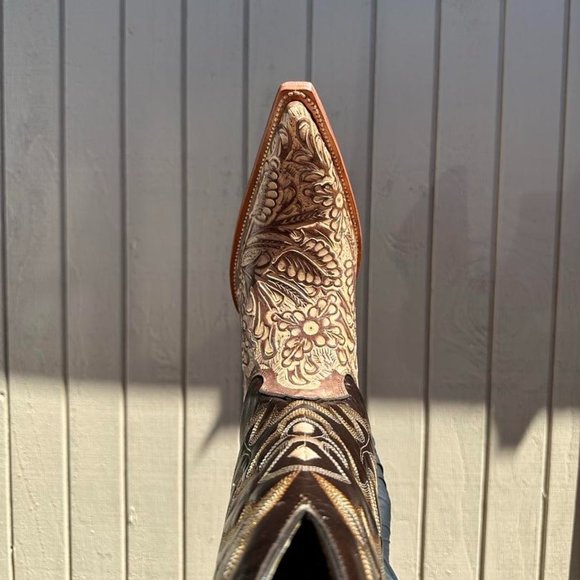 #41 Chiseled Brown Details Crix Style Western Boot main image 4